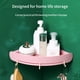 thumbnail image 4 of Estante De Esquina De Baño Multiusos, Estante De Almacenamiento Triangular Adhesivo, Organizador De Ducha Sin Perforación Con Ganchos Extraíbles Advancent HA024539-02, 4 of 5