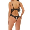thumbnail image 5 of Gibobby Conjunto de lencería Erótica Ropa Interior Sexy para Mujeres Encaje Mujeres Lencería Cuello en V Ropa de Dormir(Negro, XXG), 5 of 5