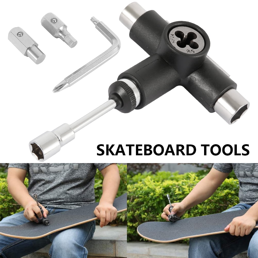 Skateboard Tools Wrench Kit Longboard Multi T-tools Set Skater Accessory Kit 