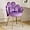 Purple-velvet, variant on HYJY Petal Makeup Vanity Chair with Back,Flower Cute Girls Desk Chair Comfy No Wheels,Modern Dining Chair,Small Accent Chair with Adustable Gold Legs&Bow Pillow for Home Office,Bedroom,Velvet,Purple
