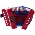 thumbnail image 3 of D'Luca Kids Series Button Accordion, Red, 3 of 6