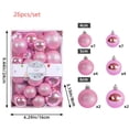 thumbnail image 4 of 26 bolas de Navidad pintadas para decorar el árbol de Navidad con cuerdas colgantes para la decoración de fiestas navideñas, 4 of 5