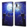 thumbnail image 3 of Compatible With Samsung Galaxy A40 Case Leather Flip Wallet Cover With Card Slot Holder Kickstand Pattern - Cat And Sun, 3 of 5