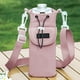 thumbnail image 4 of Bolsa de mano impermeable rosa para botella de agua, manga para taza aislante, bolsa de almacenamiento con funda para taza, 4 of 6