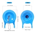 thumbnail image 2 of Phenofice Water Saver Flapper 2Pcs Blue PVC for Preventing Bathroom Leaks, 2 of 7
