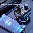thumbnail image 3 of Bluetooth FM Transmitter for Car with Dual USB 3.1A Ports, Wireless Radio Adapter, Compatible with All Vehicles, 3 of 5