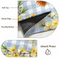 thumbnail image 6 of Forsythia Flowers Area Rugs 8'x10', Small Throw Rugs for Living Room Patio, Spring Yellow Floral Hummingbird Blue Plaid Indoor Outdoor Rug Non-Slip Low Pile Carpet Runner Reversible Floor Mats, 6 of 8