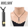 thumbnail image 4 of Crystal Cremation Urn Jewelry Cube Memorial Ashes Necklace Pendant Keepsake- Black Birthstone Series, 4 of 5