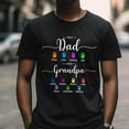 thumbnail image 2 of Personalized Dad Shirt, Custom Dad Grandkids Name Shirt, Birthday Christmas Fathers Day Dad Grandpa Gift (S), 2 of 7