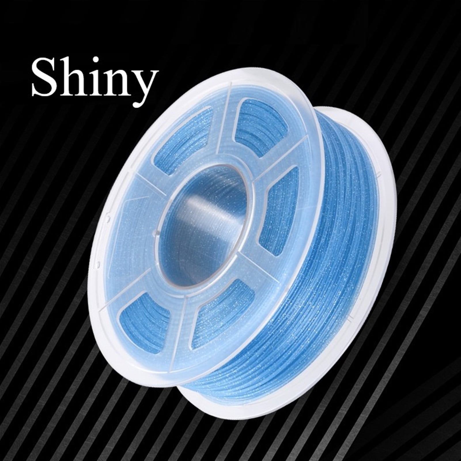 1KG Shiny Blue Filament for 3D Printer, Neatly Wound Silk-like PLA Coil, Diameter Tolerance +/-0.02mm, 1.75mm Wire Diameter