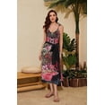 thumbnail image 5 of Women's Abstract Print Notched Square Neck Floral Resort Swimsuit with Cover Up, 5 of 7
