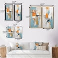 thumbnail image 4 of Designart "Conversations with Minimalism Serene Blue Abstract I" Abstract Painting Wall Art Set Of 2 - Modern Blue Wall Decor Set Of 2, 4 of 6