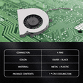 thumbnail image 6 of Laptop Cpu Cooling Fan For Notebook 15-Ac 15-A 15-Af 250 G4 15-Ac121Tx 15-Ac121Dx 813946-001 Dc28000Gaf0Fcc2 Dfs561405Fl0T Notebook Cooler Radiator metal + plastic silver & black,1 * CPU Cooling Fan, 6 of 8