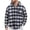 Black, variant on Spring Plaid Hooded Shirt Jackets for Men Soft Brushed Flannel Open Front Casual Layering Top Black L