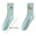 thumbnail image 2 of 5 Pares De Calcetines De Mujer Mid Calf Fotos De Aguacate, 2 of 6