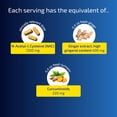 thumbnail image 4 of Blueprint Bryan Johnson NAC Supplement - Promotes Stress Relief, Immune System Function, Respiratory Health - Includes N-Acetyl-L-Cysteine, Ginger, Curcuminoids - Detoxifying - Vegan (30 Servings), 4 of 5