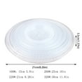 thumbnail image 3 of BNNG Clear Saucers Flower Pot Tray Excellent With Labels For Indoor & Outdoor Clear Plant Saucer Drip Trays, 6/8/10/12 Inch Plastic Plant Trays Flower Pot Saucers for Indoor & Outdoor Plants, Round, 3 of 3