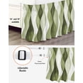 thumbnail image 3 of Sage Green Stripes Wrap Around Bed Skirts for California King Bed 16" Drop,Bed Skirt with Adjustable Elastic Belt Dust Ruffle Bed Valance for Bedroom Retro Farmhouse Abstract Ripple Bed Frame Cover, 3 of 7