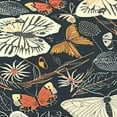 thumbnail image 6 of HAOXIT Ginkgo Leaves Round Tablecloth Elegant Floral Print Decorative Table Cloth Washable Dust-Proof Table Cover for Kitchen Dining 54-58, 6 of 8