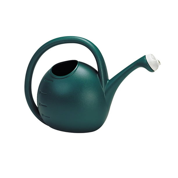 HC Companies 2 Gallon Premium Large Mouth Garden Plant Watering Can, Evergreen
