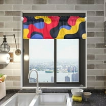 Camouflage Pattern Curtain Valances for Windows Kitchen Living Room Valances 54" W x 18" L