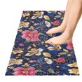 thumbnail image 5 of Haosy Colorful Embroidered Flower Bathroom Rugs Non Slip Absorbent Soft Plush Quick Dry Bath Mat, 39"x20", 5 of 8
