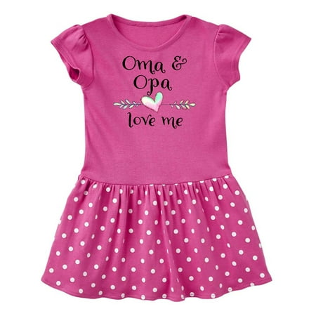 

Inktastic Oma and Opa Love Me- Heart Grandchild Gift Baby Girl Dress