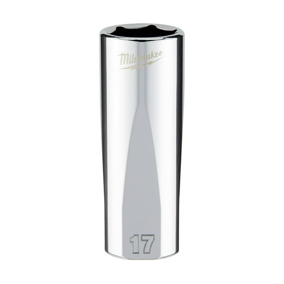 Milwaukee-45-34-0117 3/8 in. Drive 17mm Metric 6-Point Deep Socket