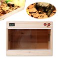 thumbnail image 3 of Wooden Reptile Vivarium Terrariums Heating Cage Lizard Turtle Breeding Housing, 3 of 13