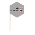 thumbnail image 1 of Tired Gray Emotion Snore Sleepy Toothpick Flags Cupcake Picks Party Celebration, 1 of 3