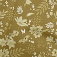 thumbnail image 1 of oneOone Cotton Poplin Twill Dark Mustard Fabric Floral Sewing Craft Projects Fabric Prints By Yard 56 Inch Wide, 1 of 1