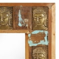 thumbnail image 2 of vidaXL Decorative Mirror Wall Mirror with Buddha Cladding Solid Reclaimed Wood, 2 of 36