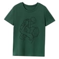thumbnail image 2 of Camiseta básica para mujer, camiseta con cuello redondo para mochilero en la calle XL, 2 of 8