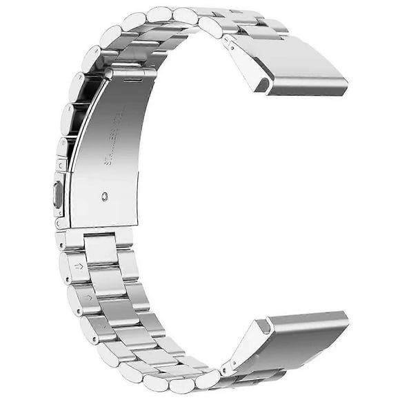 For Garmin Fenix 7X/7X Pro/6X Quickfit 26mm Stainless Steel Strap 3 Beads Watch Band - Rose Gold