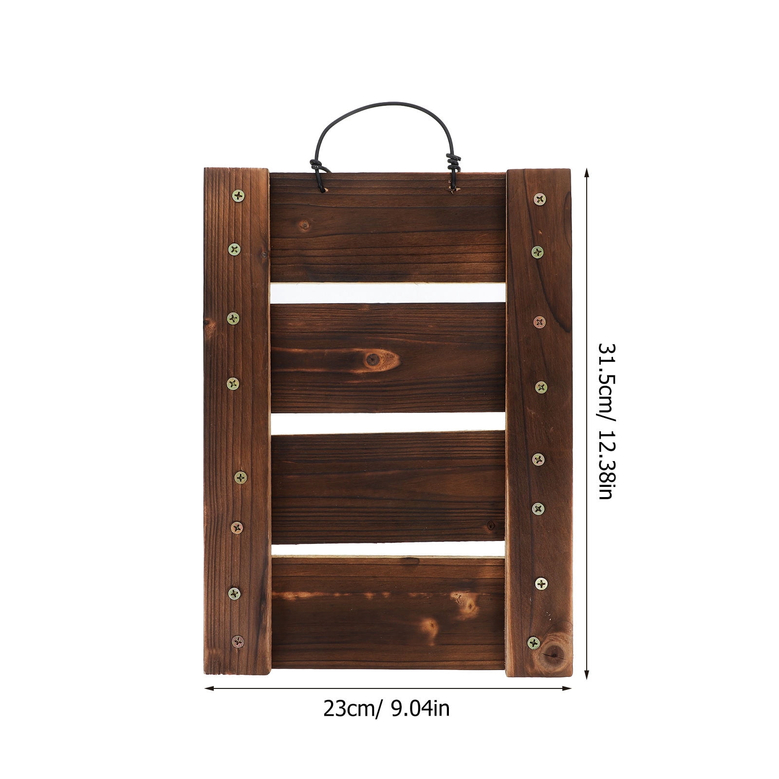 UPOUART Wall-Mounted Wooden Planter for Ferns, Space-Saving Indoor Outdoor Hanging Plant Holder, Balcony Garden Decor, 1 Set