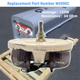 thumbnail image 3 of M5090C 64 Ohm 150W Reóstato Compatible SA-200, SA-250, SA-300, Classic I II III IIID 300D, SAE 200 300 350 400,300, 3 of 5