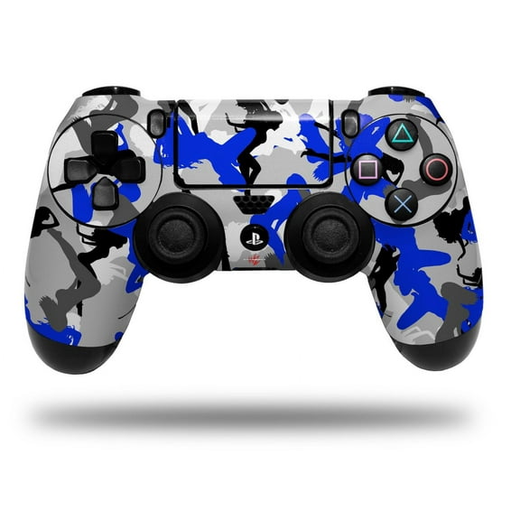 Skin Wrap for Sony PS4 Dualshock Controller Sexy Girl Silhouette Camo Blue (CONTROLLER NOT INCLUDED)