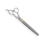 Professional Starlite Cheetah Dog Grooming Shears Straight Curved or Thinning (8.5 inch 26-Tooth Shear)