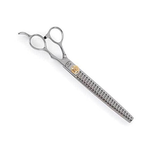 Geib Professional Starlite Cheetah Dog Grooming Shears Straight Curved or Thinning (8.5 inch 26-Tooth Shear)