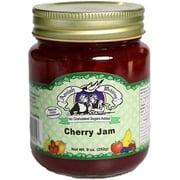 Amish Wedding Foods No Granulated Sugar Jam, Your Choice of 12 Varieties, 2-Pack 9 oz. Jars (Cherry)