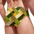 thumbnail image 4 of XDZJLR Mens Swim Briefs Summer Printed Swimwear Shorts Slim Swimsuit Briefs Breathable Beachwear Green, 4 of 4