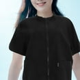 thumbnail image 6 of Voiceine Shop Uniform Grooming Smock- Mipcase Salon Beautician Clothes: Waterproof Nylon Black Shop Uniform with Full Zipper ( ), 6 of 10