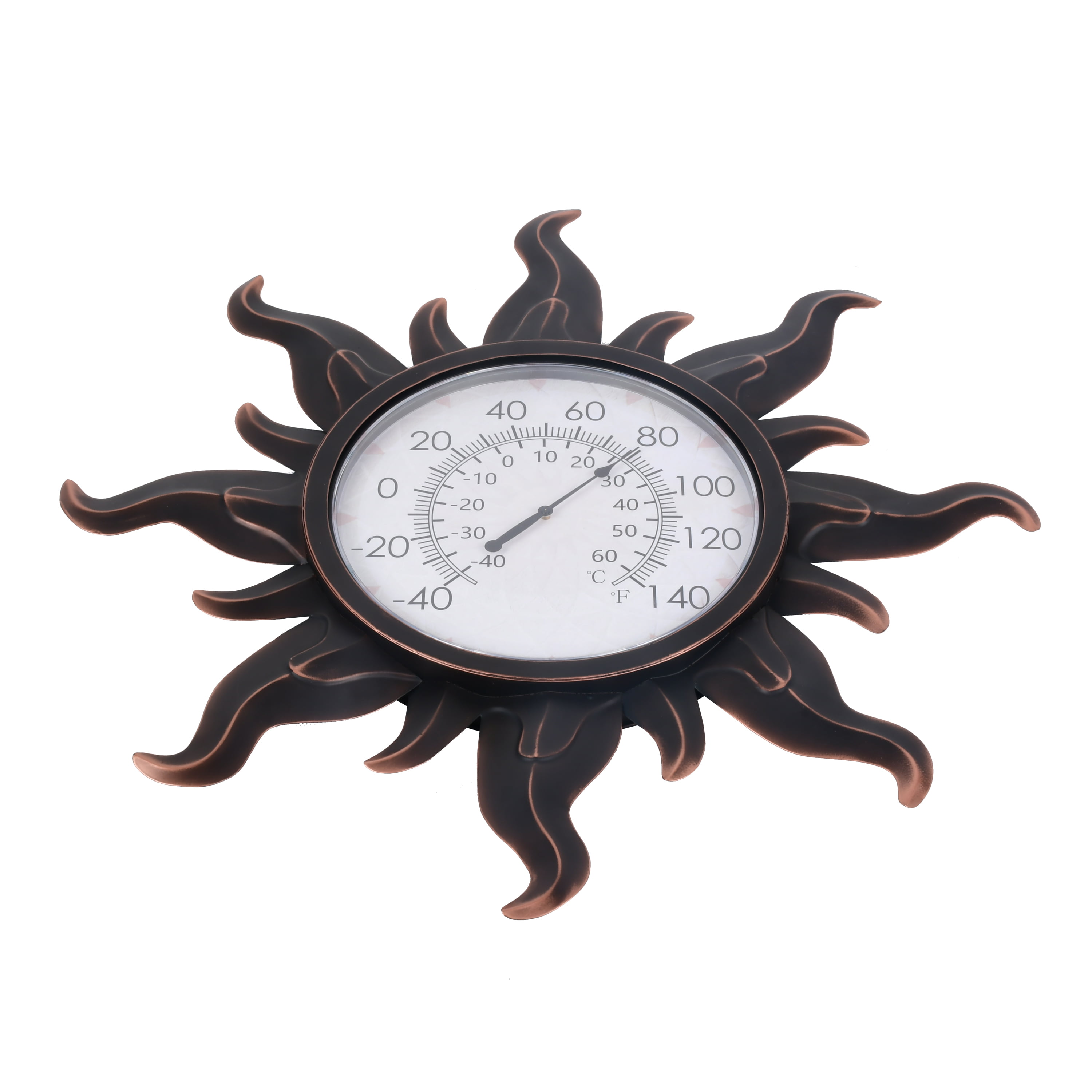 AcuRite 19-in Metal Therm Sun Clock in the Thermometer Clocks