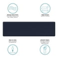 thumbnail image 2 of GelPro NewLife Anti-Fatigue Kitchen Runner Comfort Floor Mat-20x72-Leather Grain, Navy, 2 of 4