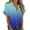 Sky Blue#524, variant on Womens Summer Tops, 2024 Workout Plus Size Dressy Casual Blouses Shirts for Women, Cotton Short Sleeve V Neck Collared Button Down Blouse Camp Shirt S 6Xl Brown