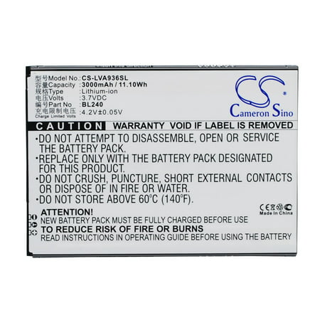 

LANTRO JS 3000mAh Battery - CS-LVA936SL / Li-Polymer / Volts: 3.7