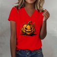 thumbnail image 2 of Bovemsi Short Sleeve Tops for Women Breathable Loose‑Fit V‑Neck Graphic Short‑Sleeve Prints Fashion Outfits Clothes M, 2 of 4