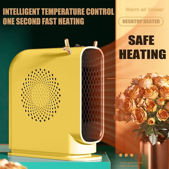 WSBDENLK Rollback and Clearance Portable Space Heater with thermostat, Electric Space Heater, Safe and Quiet Portable Heater for Inside