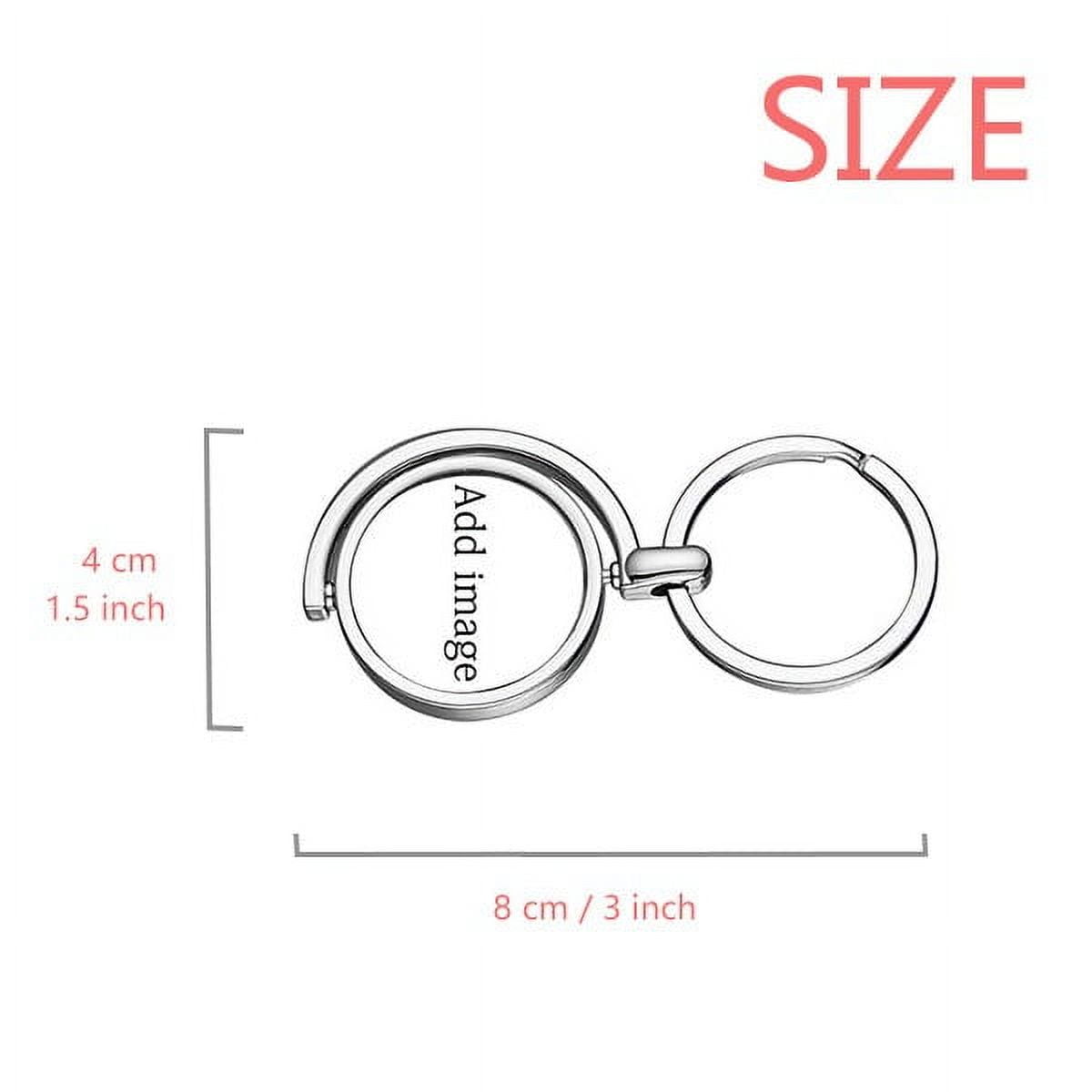 China Sports Track Field Hurdle Rotating Keychain Metal Keyring Holder