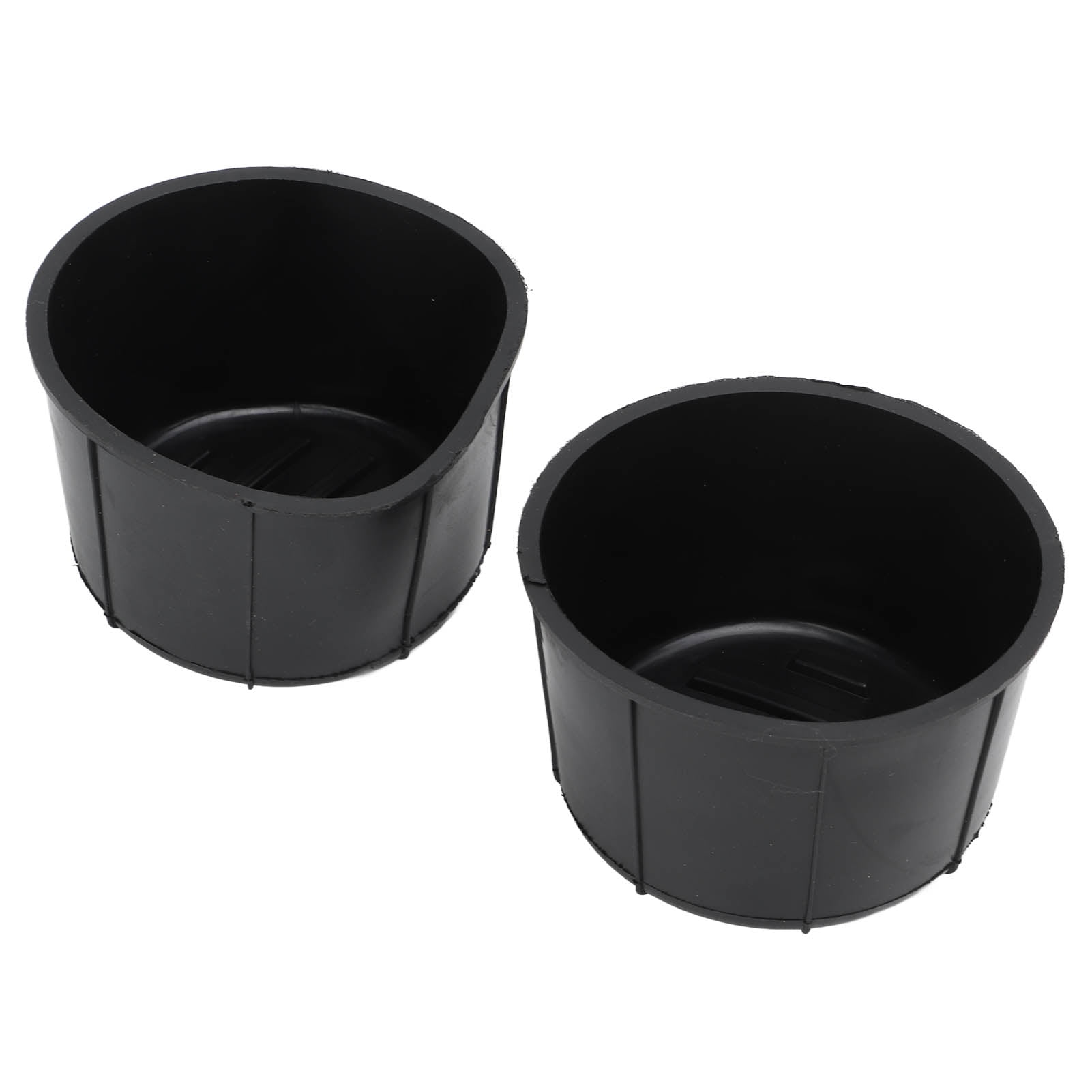 Insert Porte-Gobelet de Console Centrale, Noir 2PCS Insert Porte-Gobelet en  Caoutchouc 9L3Z-1513562-A pour Voiture